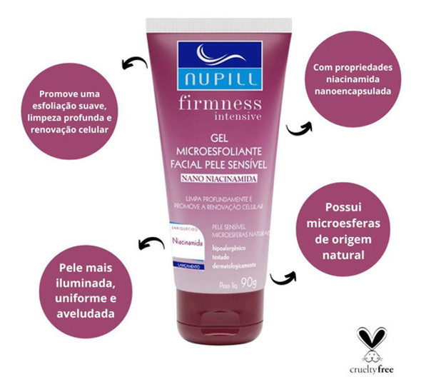 Gel Microesfoliante Pele Sensível Nupill Firmness Intensive 1