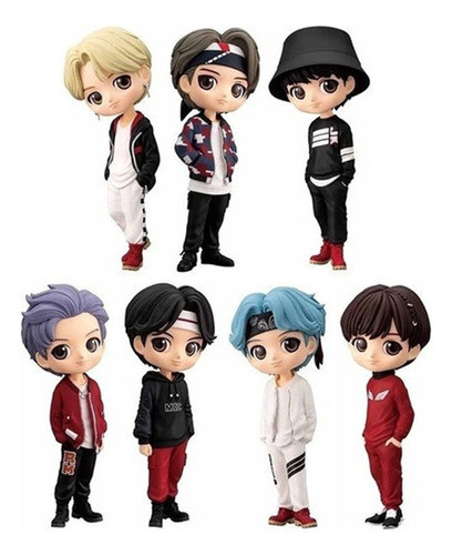 I 7 Unidades / Conjunto Bangtan Boys Grupos Figuras De Ação 0