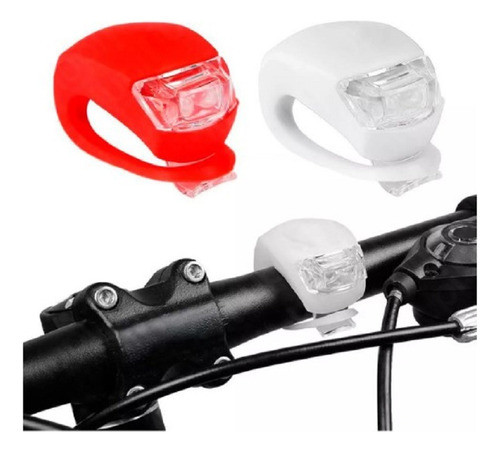 Kit Completo Cadena + Inflador + Kit Luces Bicicleta Silicon 1