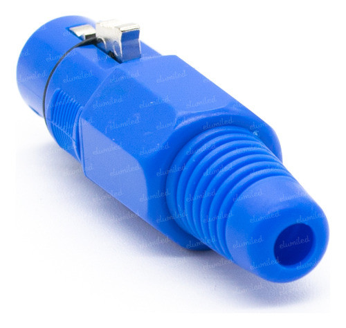 10 Conectores Xlr Canon Hembra 3 Pines Plastico Azul Dmx Mic 1