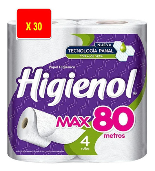 Papel Higiénico Higienol Max 80 Mts. X 3 Bolsones 1