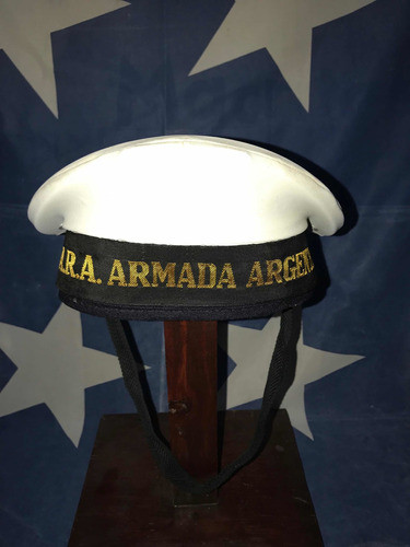 Antigua Gorra Marinera Original A.r.a Con Cinta Bordada . 0