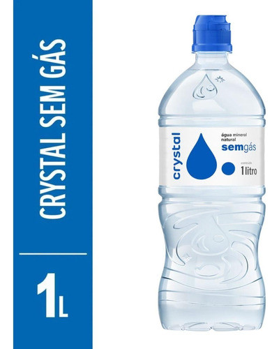 Kit C/ 5 Gua Mineral Natural Sem Gás Crystal Garrafa C/ 1