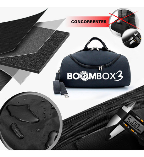 Kit Bolsa P/ Jbl Boombox 3 + Protetor Alça E Ombro Envio Já 1