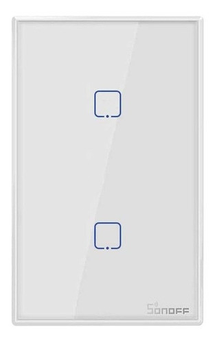 Interruptor De Pared Sonoff De 2 Botones Wifi Y Rf T2us2c-tx 0