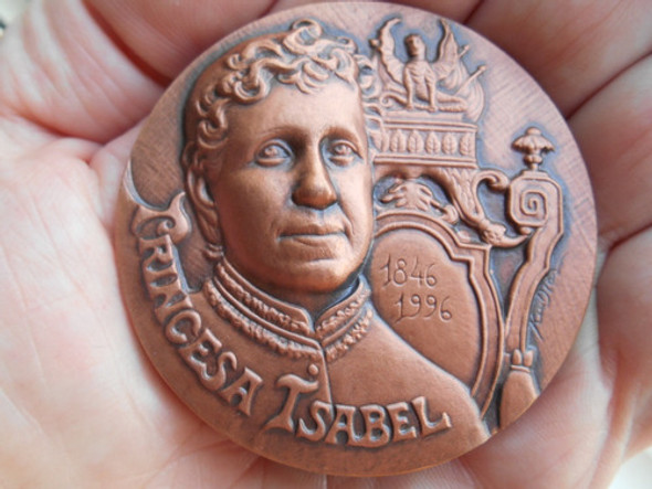 Princesa Isabel 60mm-130grs Bronze N°48 Estojo + Certificado 1