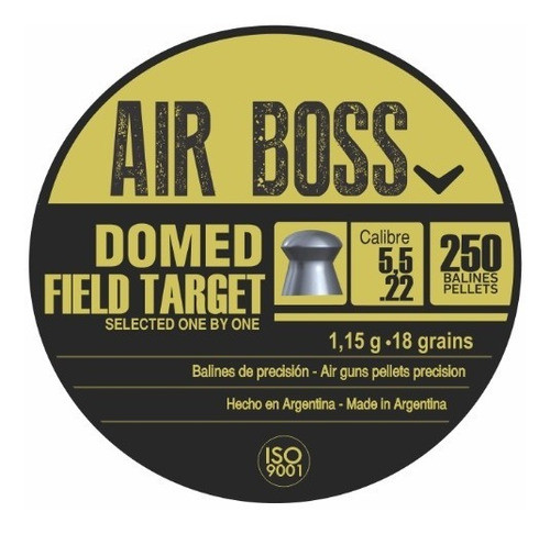 Balines Apolo Air Boss Domed Field T 5,5 X250 (18gr) 4 Latas 1
