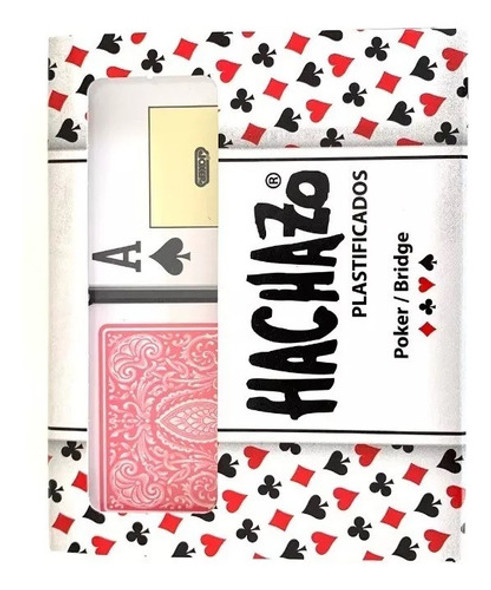 Cartas Naipes De Poker Hachazo X 54 Plastificados Estuche X2 0
