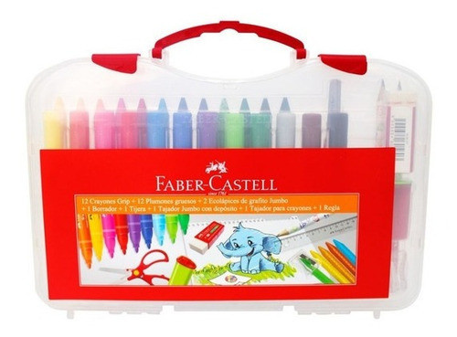 Kit Preescolar Utiles Faber Castell Valija X 31 Piezas 0