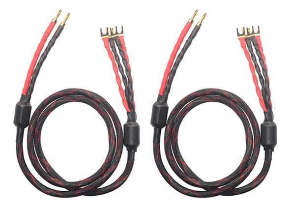 K2b-4y - Cable Para Altavoces (2 Conectores Banana  4 Conect 0