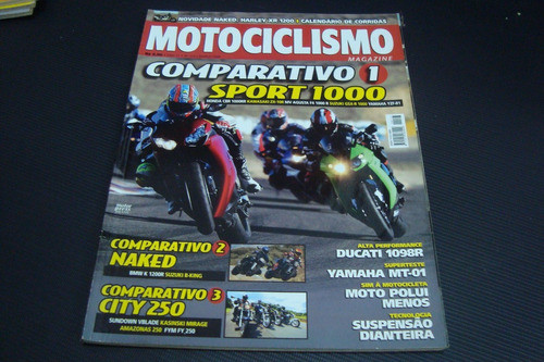 Revista Motociclismo 123 / Comparativo Sport Naked City 250 0