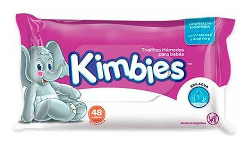 Pack X 30 Unid. Toalla Humeda  Wipes 48 Un Kimbies Toallita 0