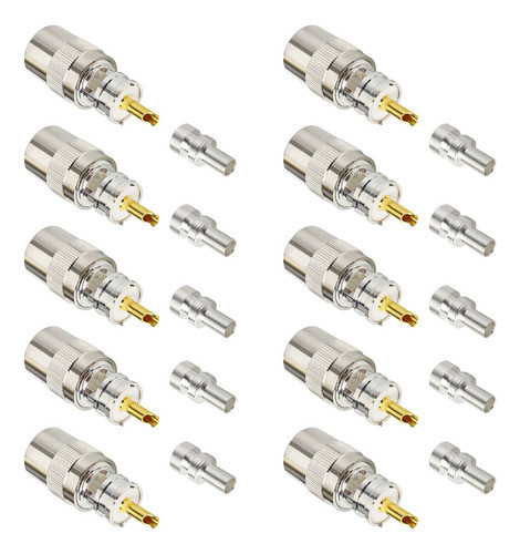Xrds -rf Conectores Coaxiales Pl259 10 Unidades, Conector Co 0