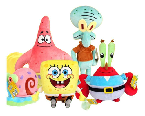 Bob Esponja Calça Quadrada - Pelúcia Aleatória - Unid. 0