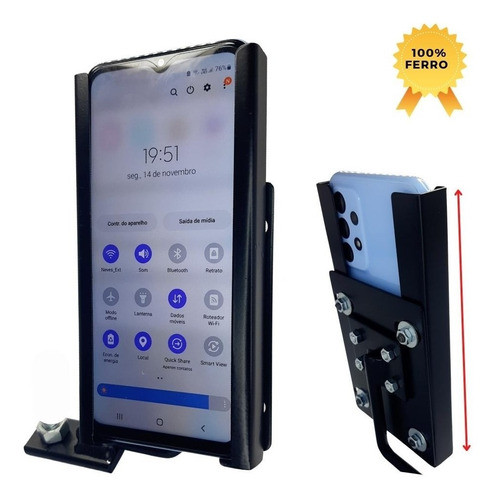 Suporte Celular Para Moto De Ferro 1