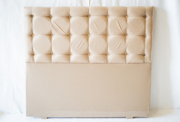 Respaldo Sommier Capitone Cuadrado 170cm Pana Envio Gratis 0