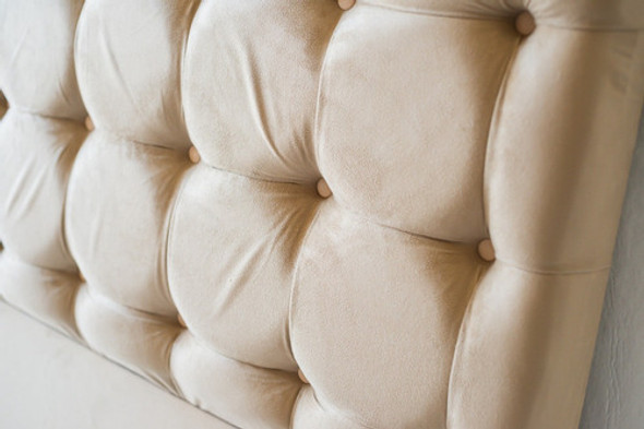 Respaldo Sommier Capitone Cuadrado 170cm Pana Envio Gratis 1