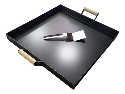 Plancha Cuadrada Grande Sin Tapa Con Espatula 0