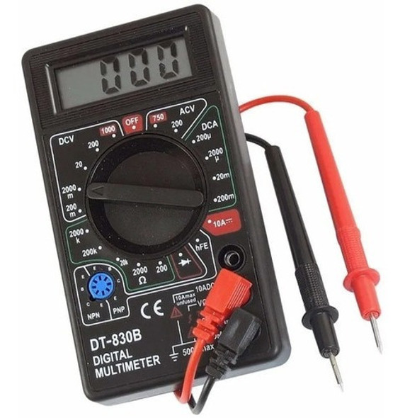 Tester Digital Multimetro Profesional Con Puntas Manual Uso 0