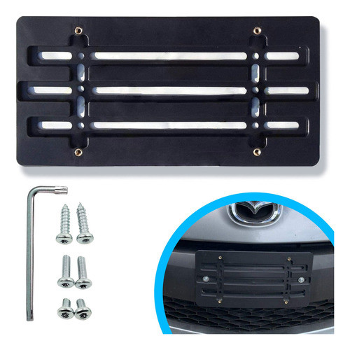 Soporte De Placa De Parachoques Delantero Para Mazda 2000-20 0