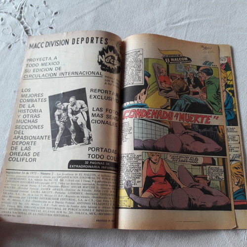 Las Aventuras De El Halcon N° 2 16/9/1975 Macc Division 1