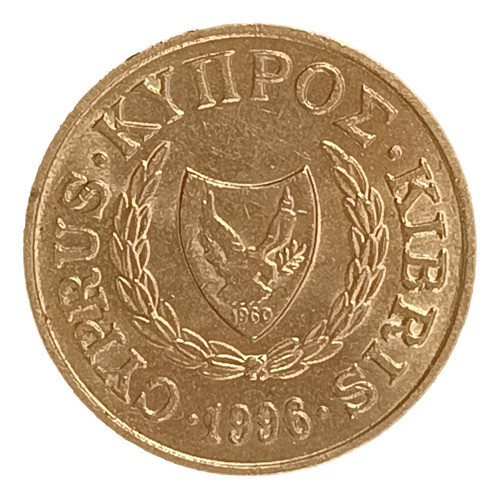 Chipre 2 Cents 1996 Excelente Km 54.3 Pinturas Rupestres 1
