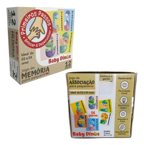 Jogo Associação E Memória Interativo Baby Dinos Cooper Fun 0