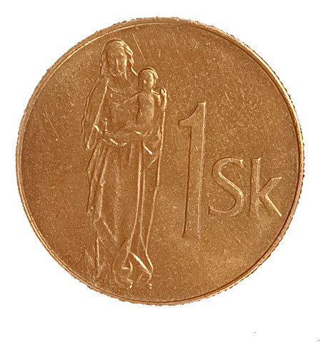 Eslovaquia 1 Corona 2005 Excelente Km 12 Virgen De Kremnica 0