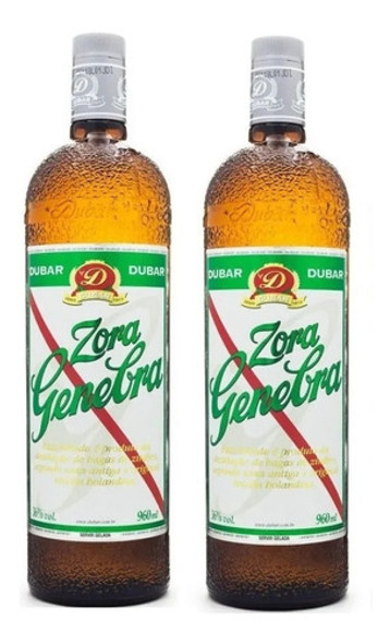 Aperitivo Genebra Dubar 960ml  - 2 Unidades - Envio Imediato 0