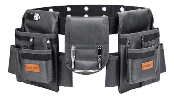 Cinturón De Herramientas, 12 Bolsillos, Poliéster Grueso 0