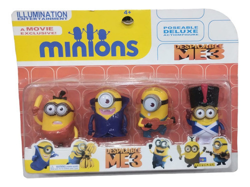 Minions Figuras De Acción Setx4 0