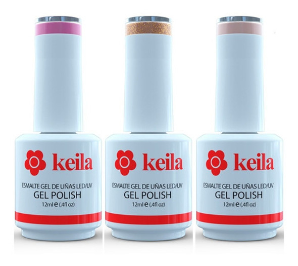 3 Esmaltes Semipermanentes Uñas Keila Gel Polish Uv Led 0 3 Esmaltes Semipermanentes Uñas Keila Gel Polish Uv Led 0