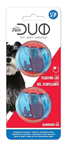Zeus Duo Balls Con Led, Juguetes Interactivos Para Perros, P 0