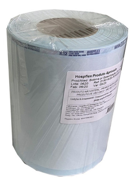Bobina Esterilização Autoclave 20cmx100m - 1 Rolo 0