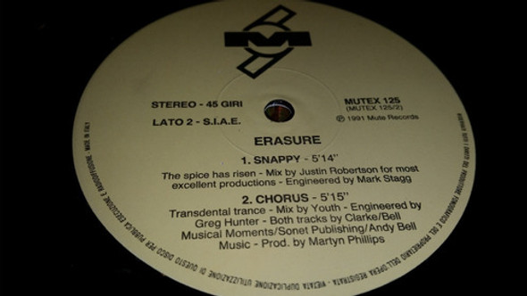 Erasure Chorus Vinilo Maxi Italy Muy Buen Estado 1991 1