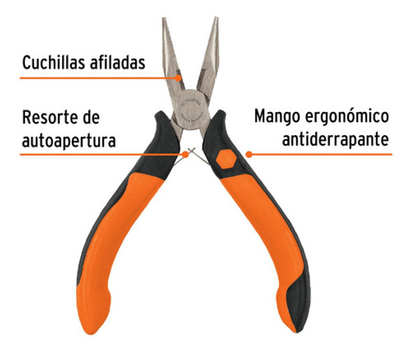 Pinza Mini Punta Corte 5 PuLG Truper Mango Ergonómico 17366 1
