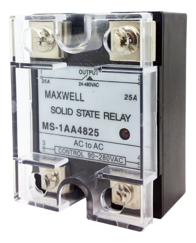 Rele Estado Solido Solid State Relay 25a 90-280vac 24-480vac 1