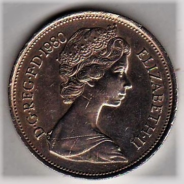 Gran Bretaña Moneda Año 1980 Valor 10 New Pence 1