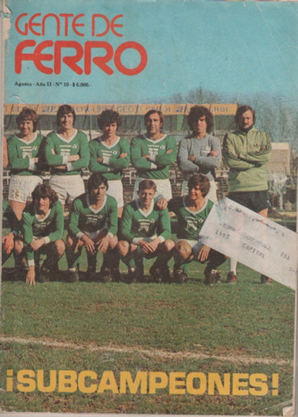 Revista Partidaria ** Ferro ** Subcampeon - Nº 10 Año 1981 0