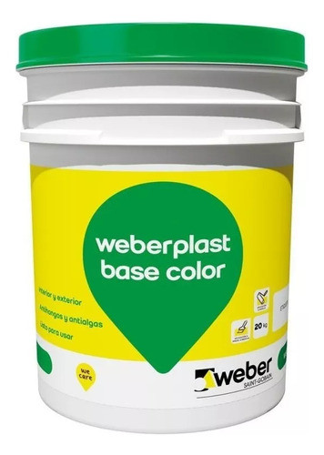 Weberplast Base Color Blanco Ant Revestimientos 20kg Sibaco 0