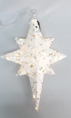 Estrella Alambre  55  Cm Con Luz #30815 - Sheshu Navidad 0