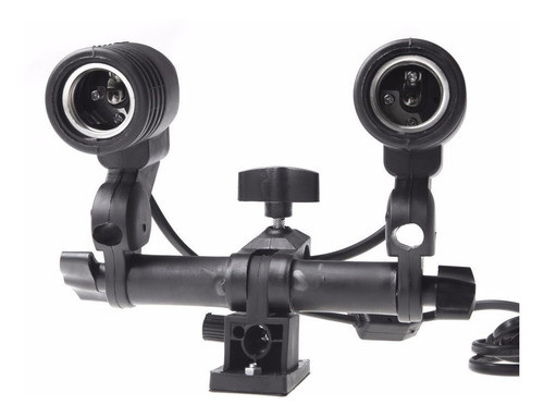 Kit Sombrinha Refletora + Soquete E27 Duplo  Foto Iluminaçao 1