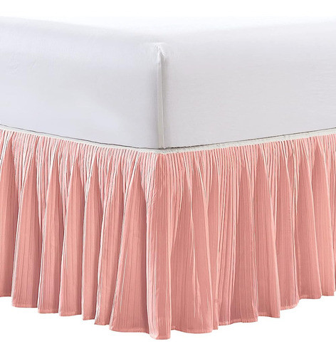 Inicio Soft Things Microfiber Falda De Cama Plisada, Diseño 0