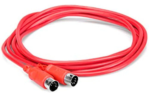 Hosa Mid-310rd Cable Midi Rojo Din De 5 Pines A Din De 5 Pin 1
