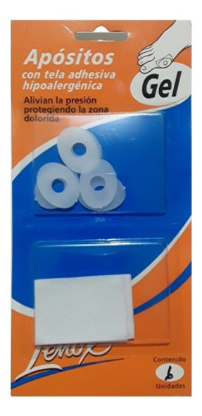 Oval Gel Chico Pies Callo Dureza C/perforación Lenox Cuot As 0