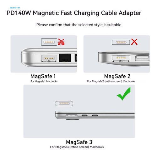 Adptador Usb-c Para Magsafe 3 Macbook Air E Pro 2021 ~ 2023 1