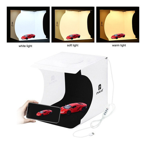 Puluz - Mini Luz Dobrável Para Fotografia, Luz Led 0