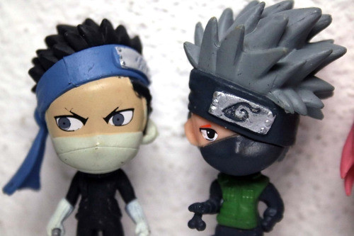 Sakura, Kakashi E Zabuza 3 Miniaturas Naruto 7cm Bonecos 1