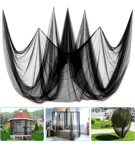 Mosquitero Xl Para Jardin Camping U Hogar 3 X 4 Metros Negro 0