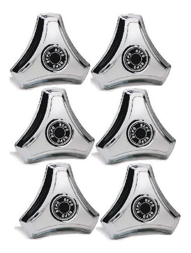 Kit 6 Centro De Taza Rodado 16/17,5 Iii Puntas Inox Bepo 0